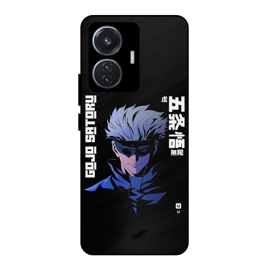 Gojo Sataru Smiles Metal Back Case for iQOO Z6 44W