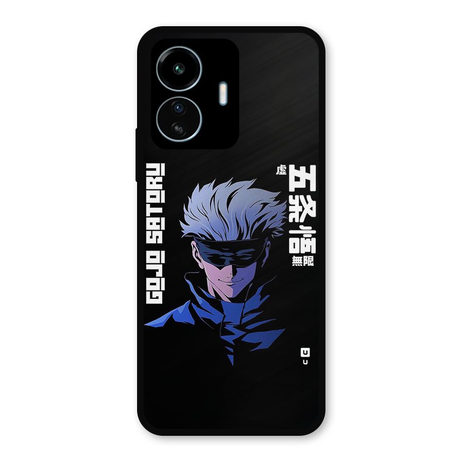 Gojo Sataru Smiles Metal Back Case for vivo iQOO Z6 Lite 5G