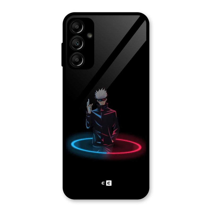 Gojo Sataru Wink Glass Back Case for Galaxy A14 5G
