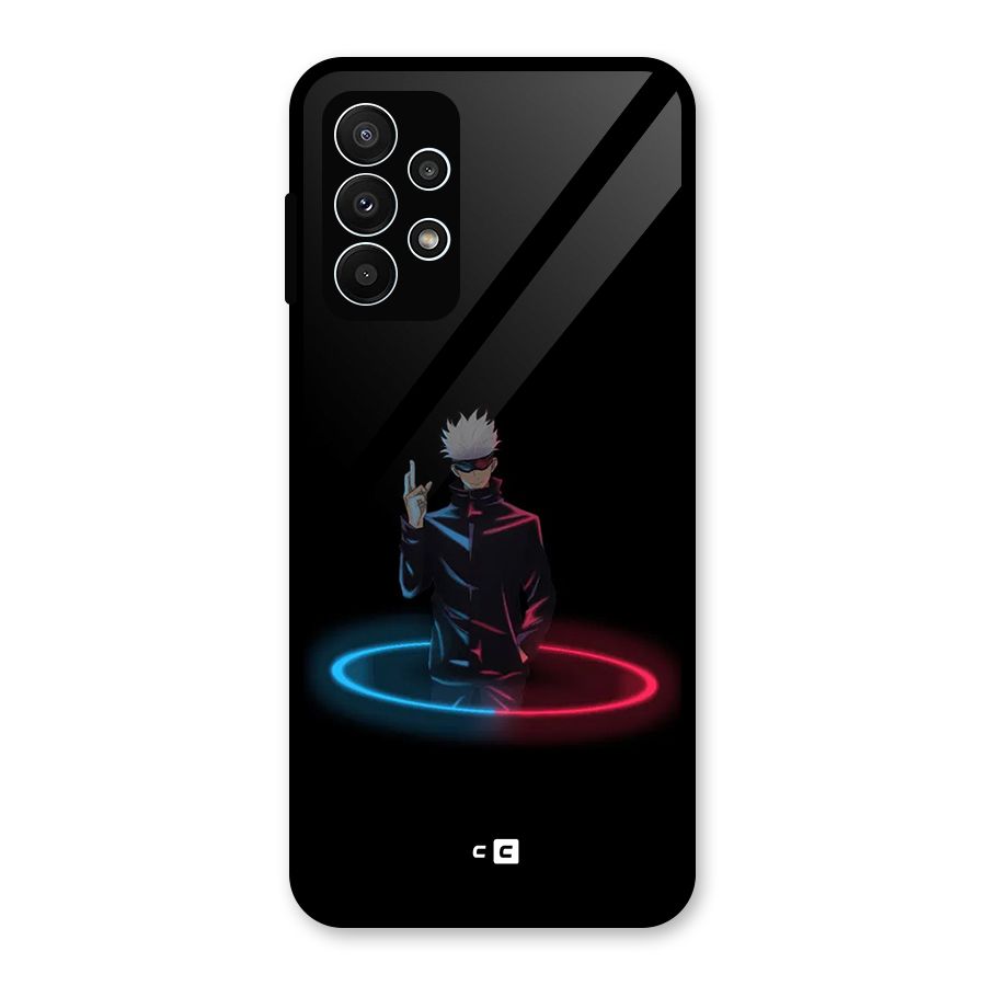Gojo Sataru Wink Glass Back Case for Galaxy A23