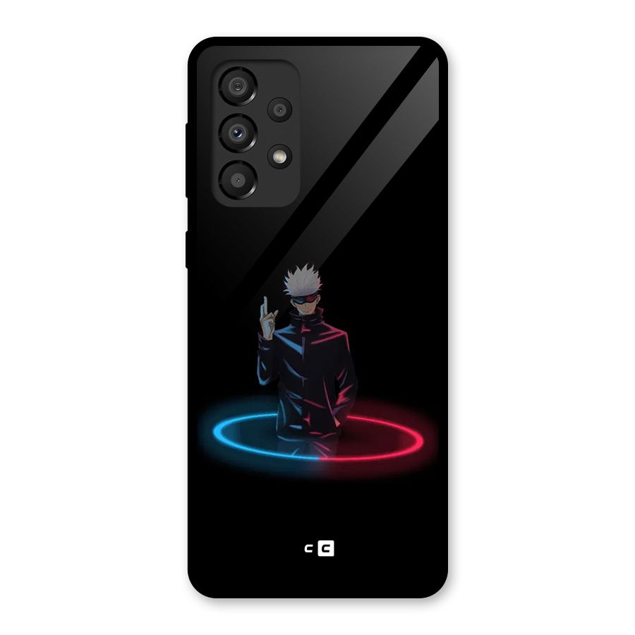 Gojo Sataru Wink Glass Back Case for Galaxy A33 5G