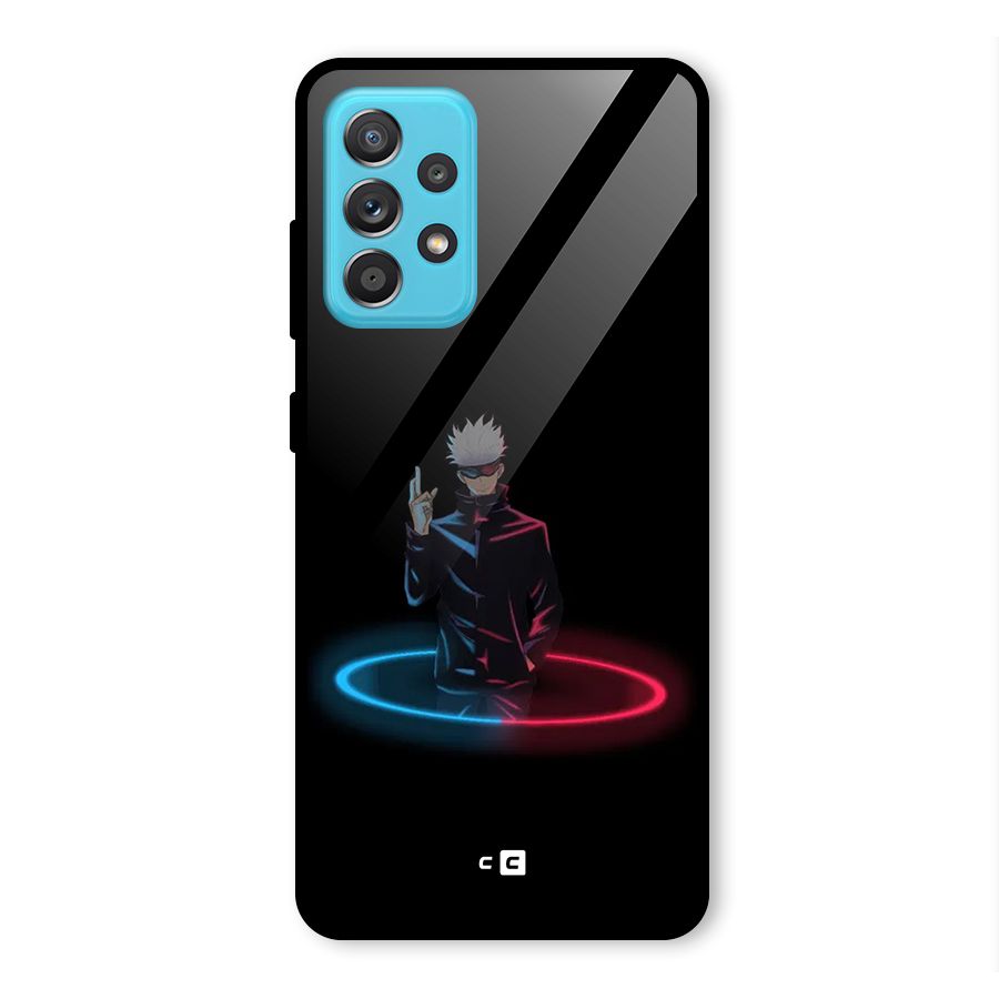 Gojo Sataru Wink Glass Back Case for Galaxy A52