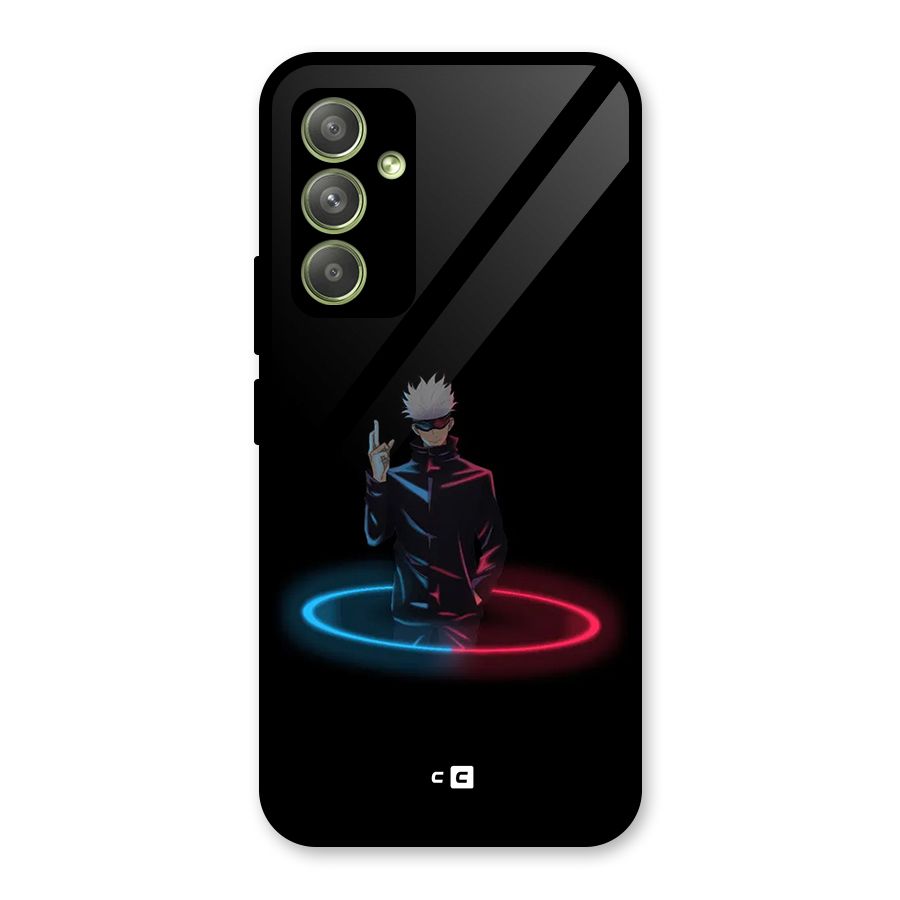 Gojo Sataru Wink Glass Back Case for Galaxy A54