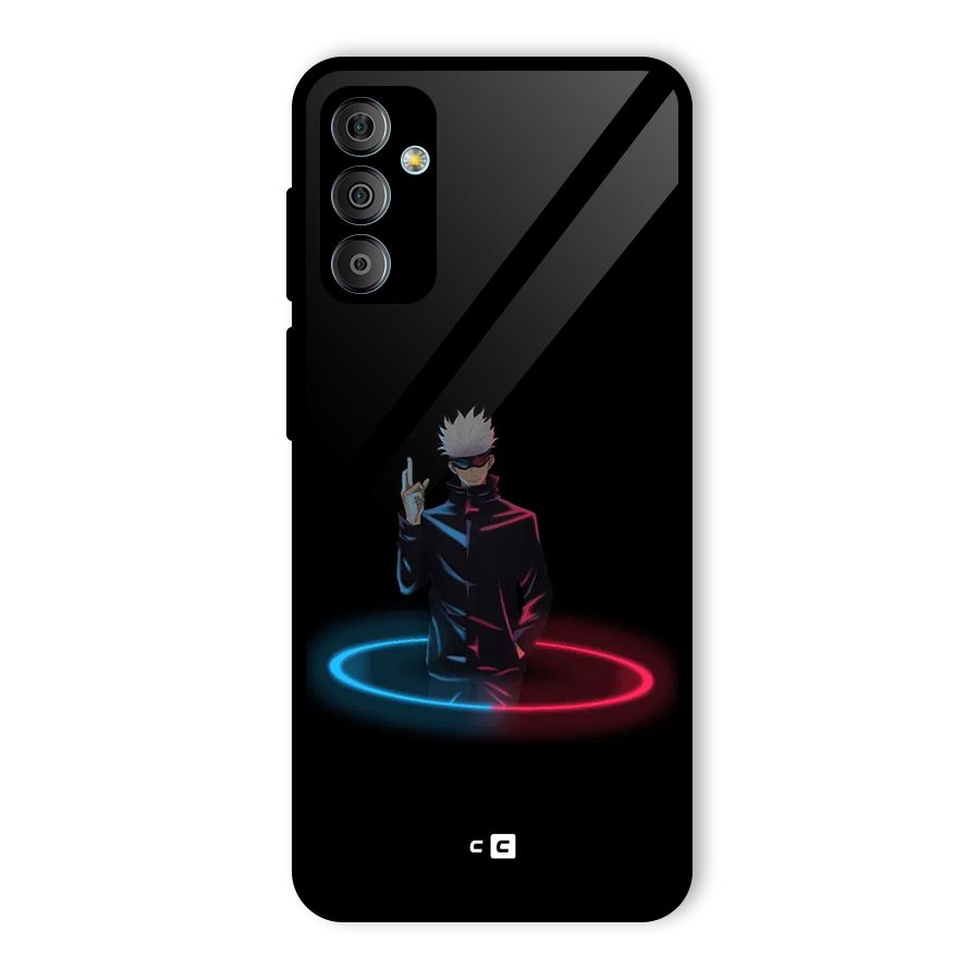 Gojo Sataru Wink Glass Back Case for Galaxy F23