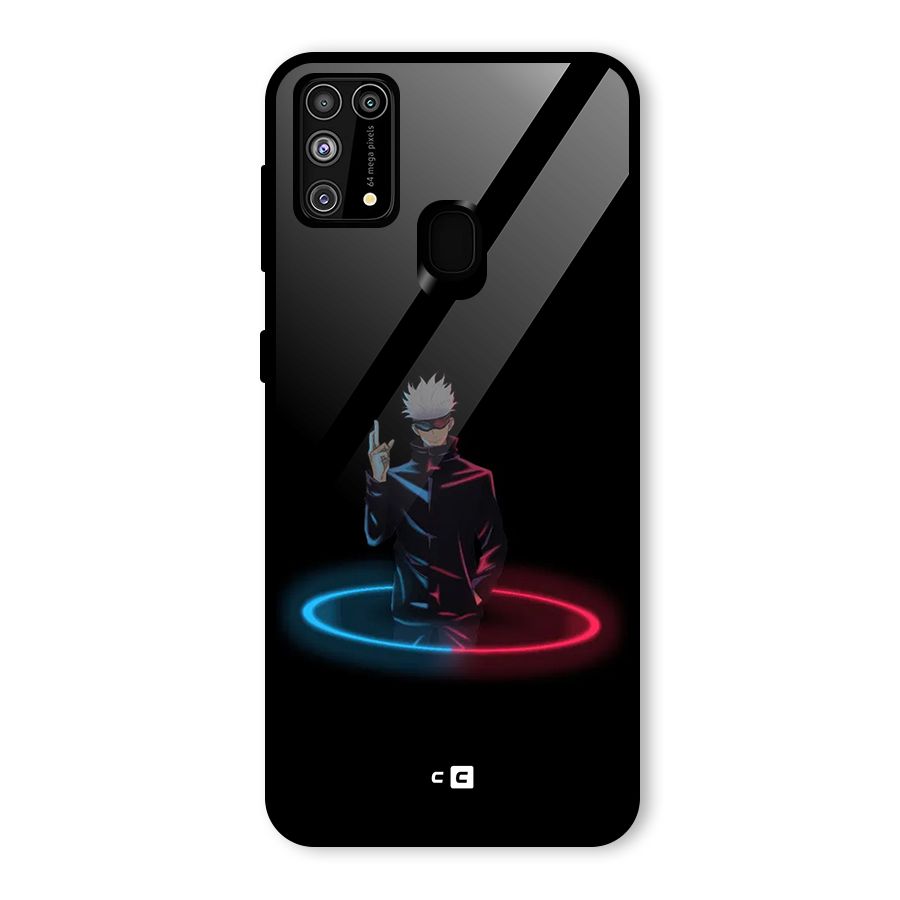 Gojo Sataru Wink Glass Back Case for Galaxy F41
