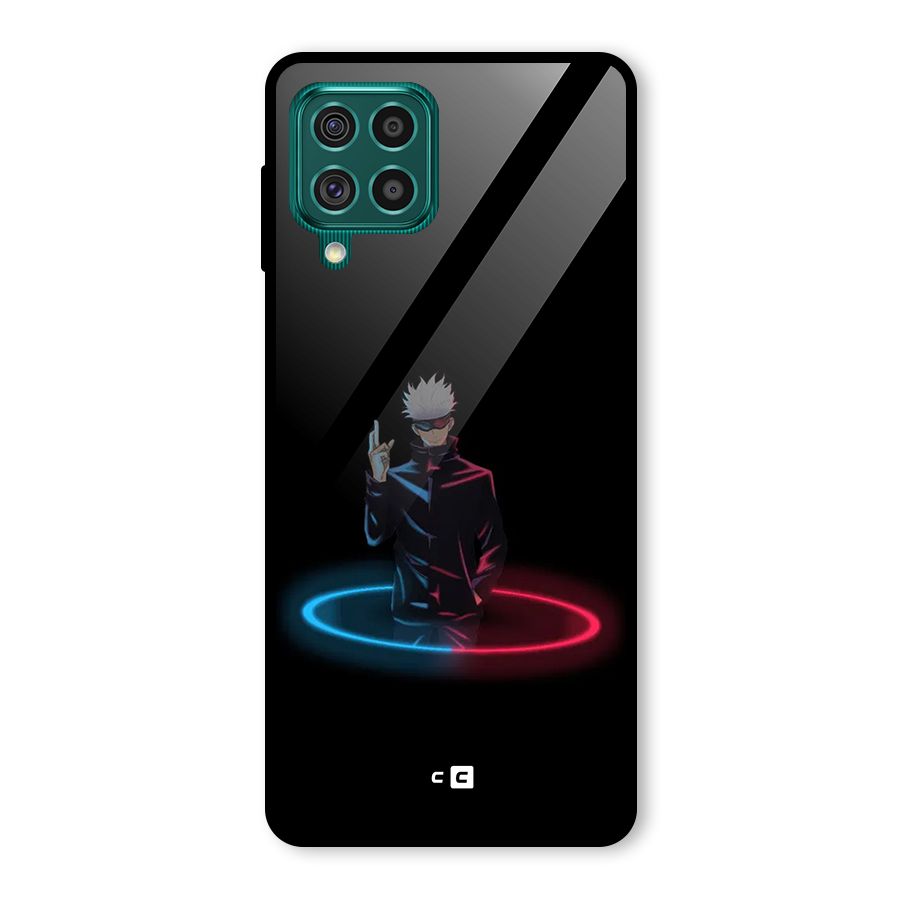 Gojo Sataru Wink Glass Back Case for Galaxy F62