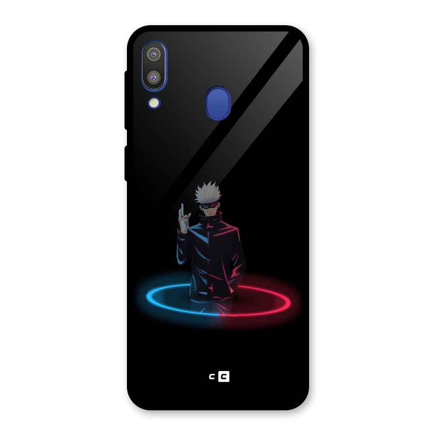 Gojo Sataru Wink Glass Back Case for Galaxy M20