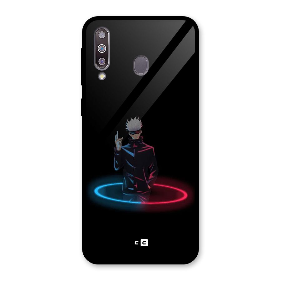 Gojo Sataru Wink Glass Back Case for Galaxy M30
