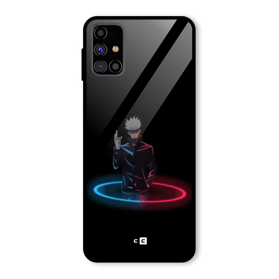 Gojo Sataru Wink Glass Back Case for Galaxy M31s