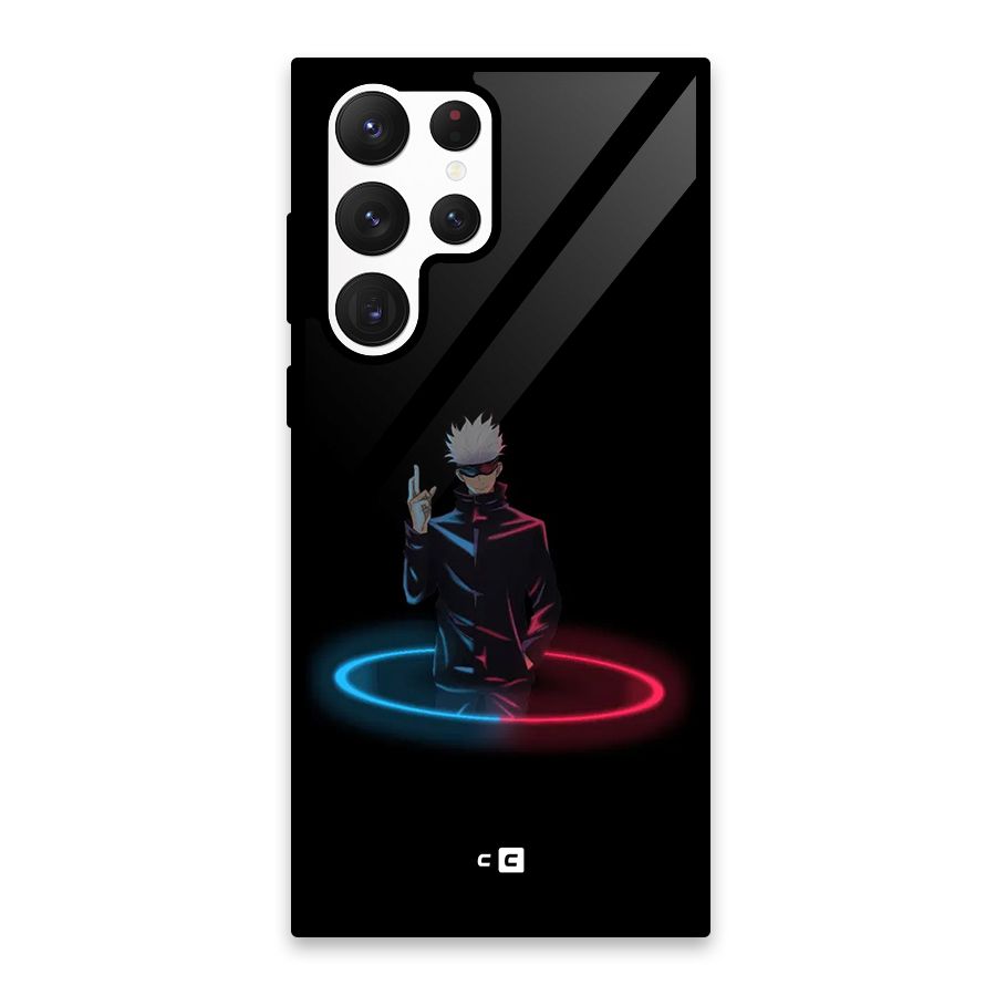 Gojo Sataru Wink Glass Back Case for Galaxy S22 Ultra 5G