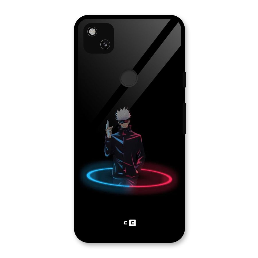 Gojo Sataru Wink Glass Back Case for Google Pixel 4a