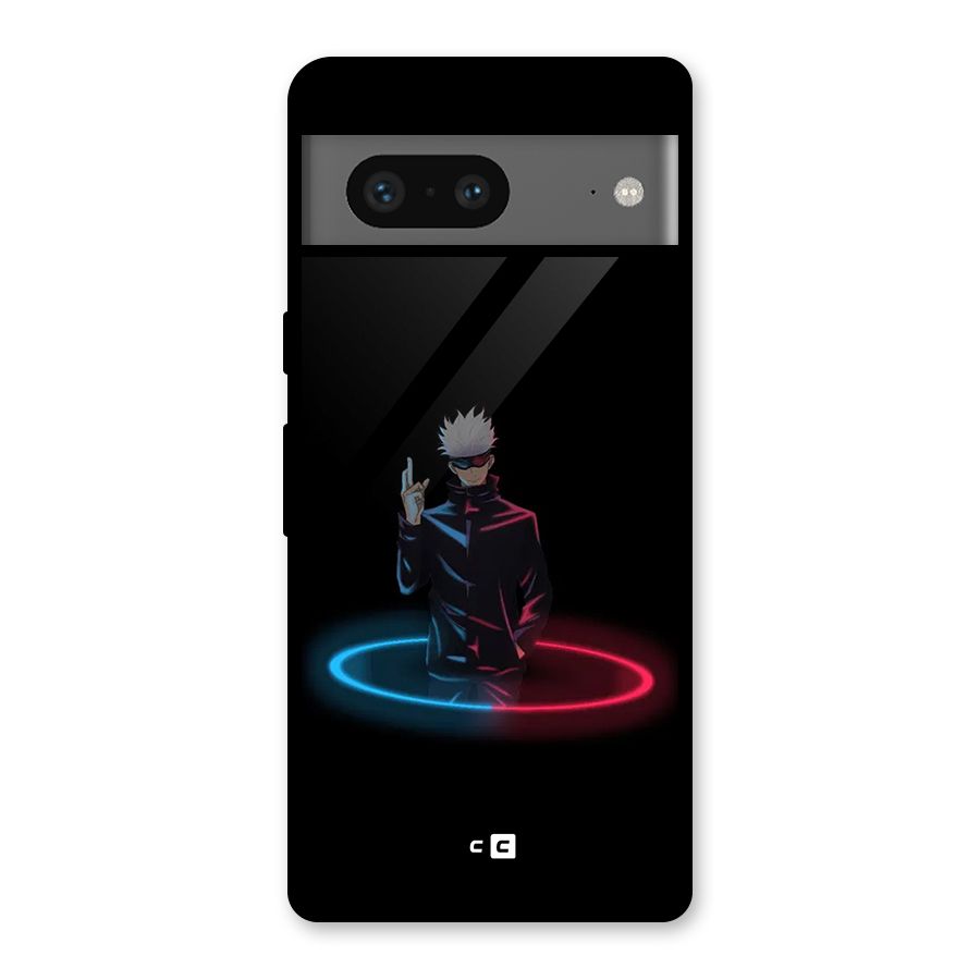 Gojo Sataru Wink Glass Back Case for Google Pixel 7