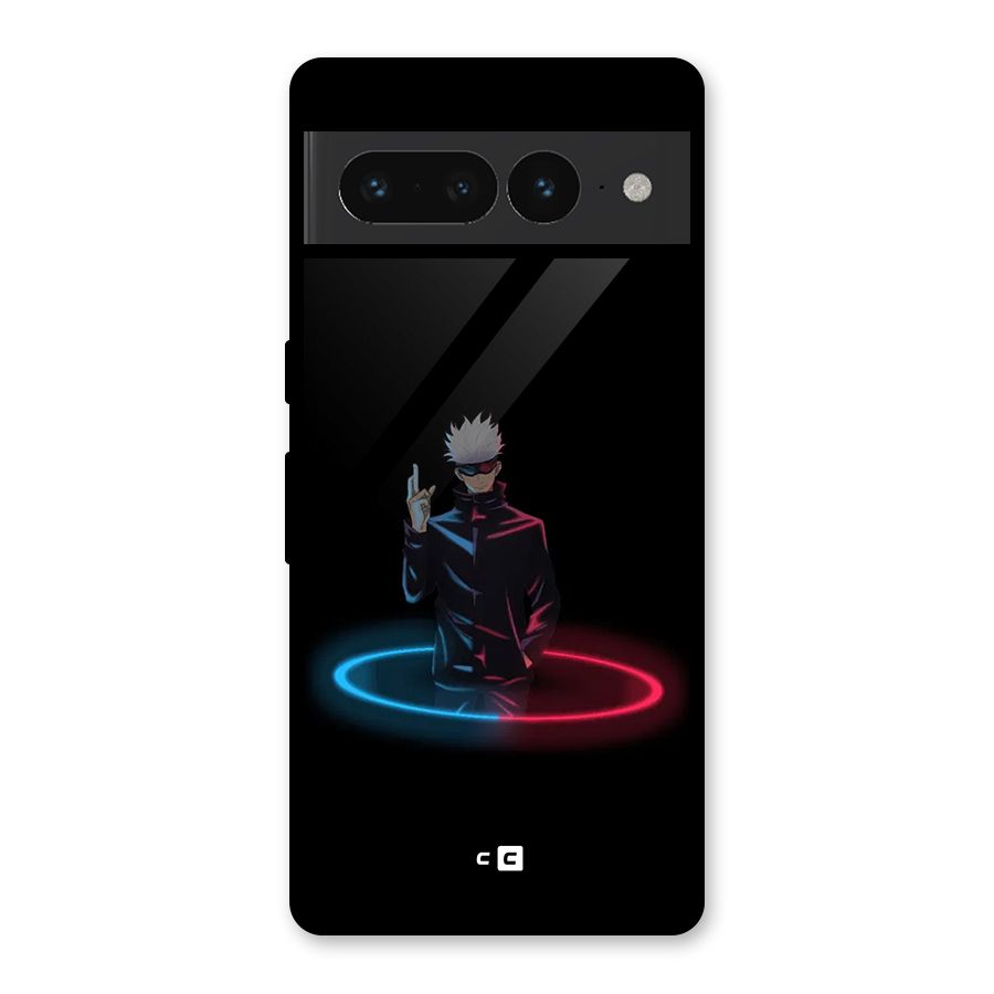 Gojo Sataru Wink Glass Back Case for Google Pixel 7 Pro