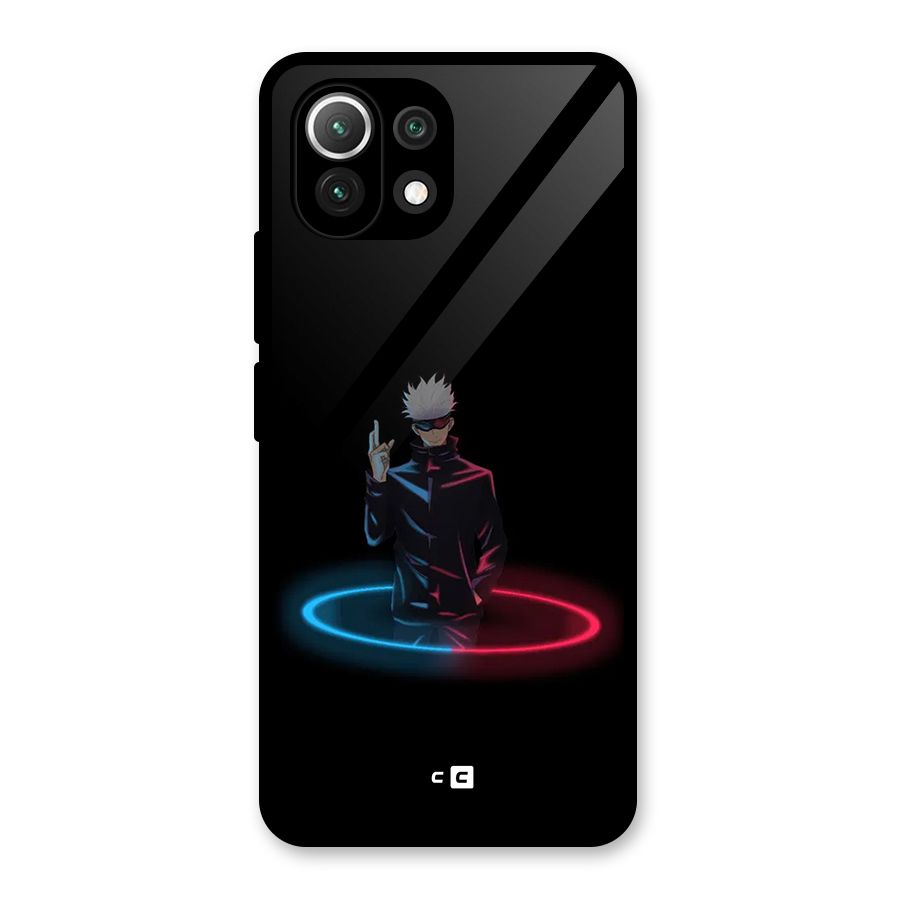 Gojo Sataru Wink Glass Back Case for Mi 11 Lite