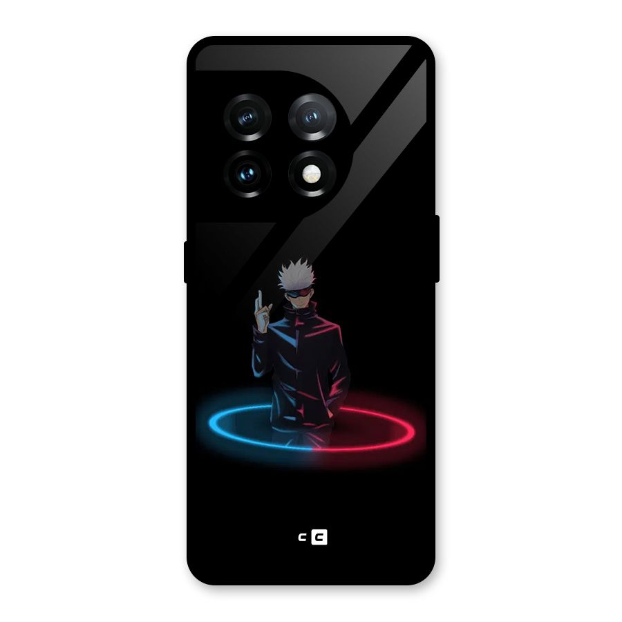 Gojo Sataru Wink Glass Back Case for OnePlus 11