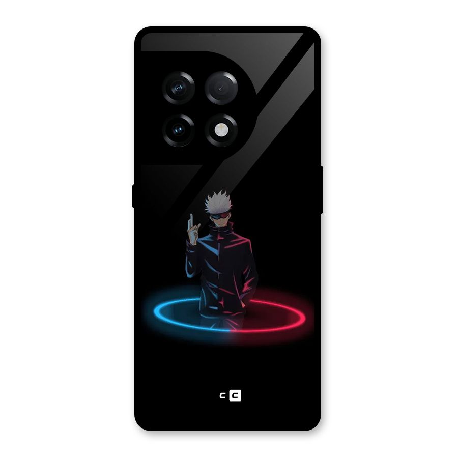 Gojo Sataru Wink Glass Back Case for OnePlus 11R
