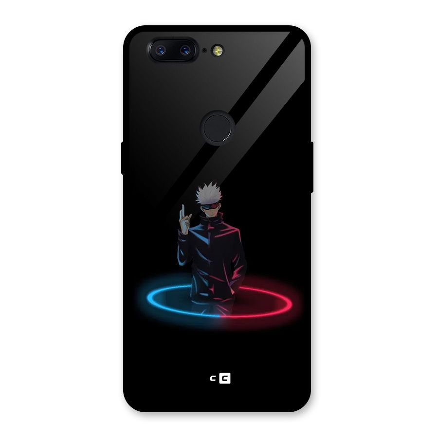 Gojo Sataru Wink Glass Back Case for OnePlus 5T