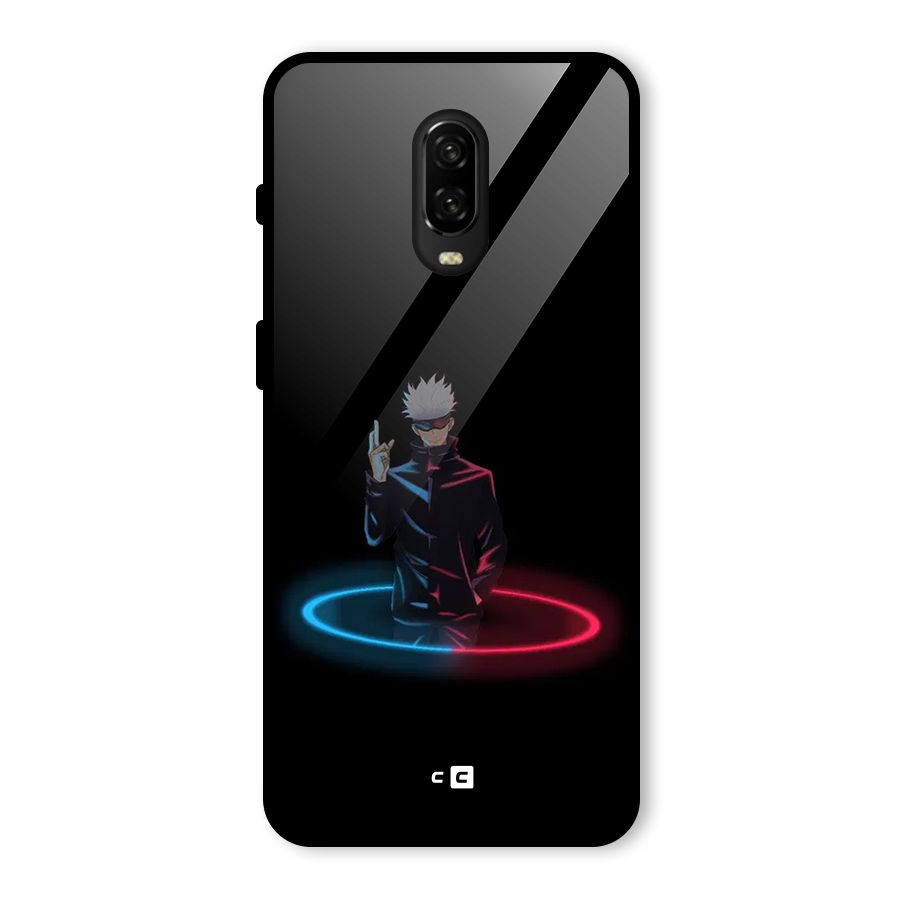 Gojo Sataru Wink Glass Back Case for OnePlus 6T