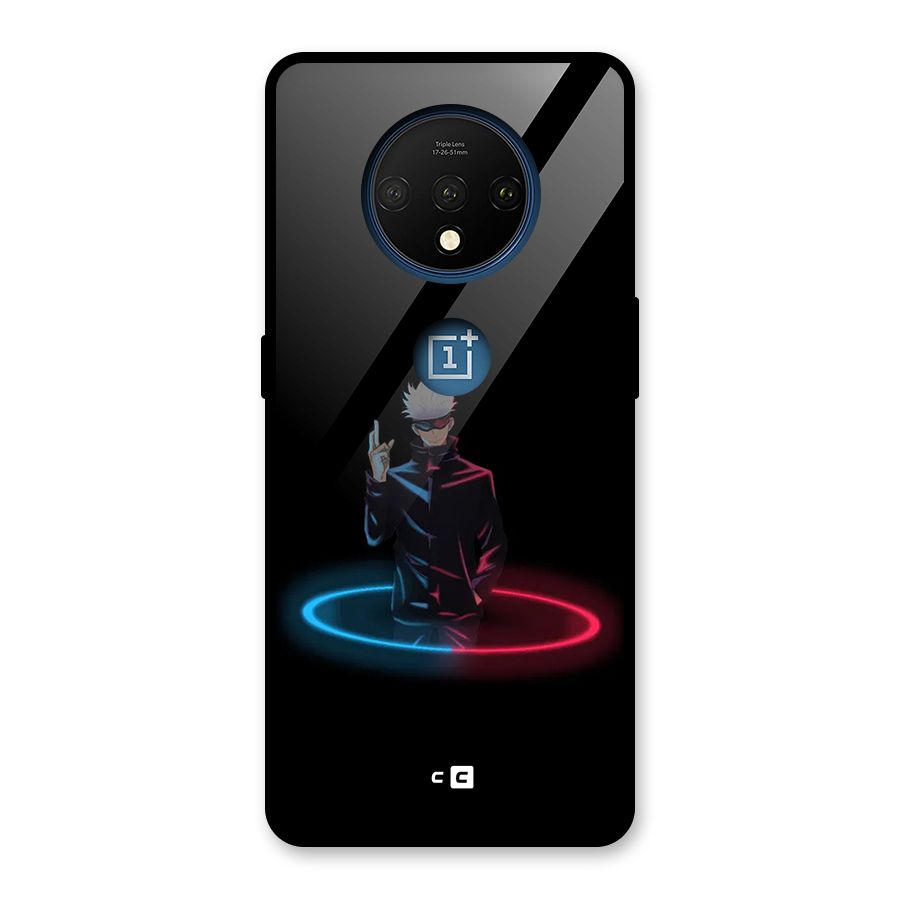 Gojo Sataru Wink Glass Back Case for OnePlus 7T