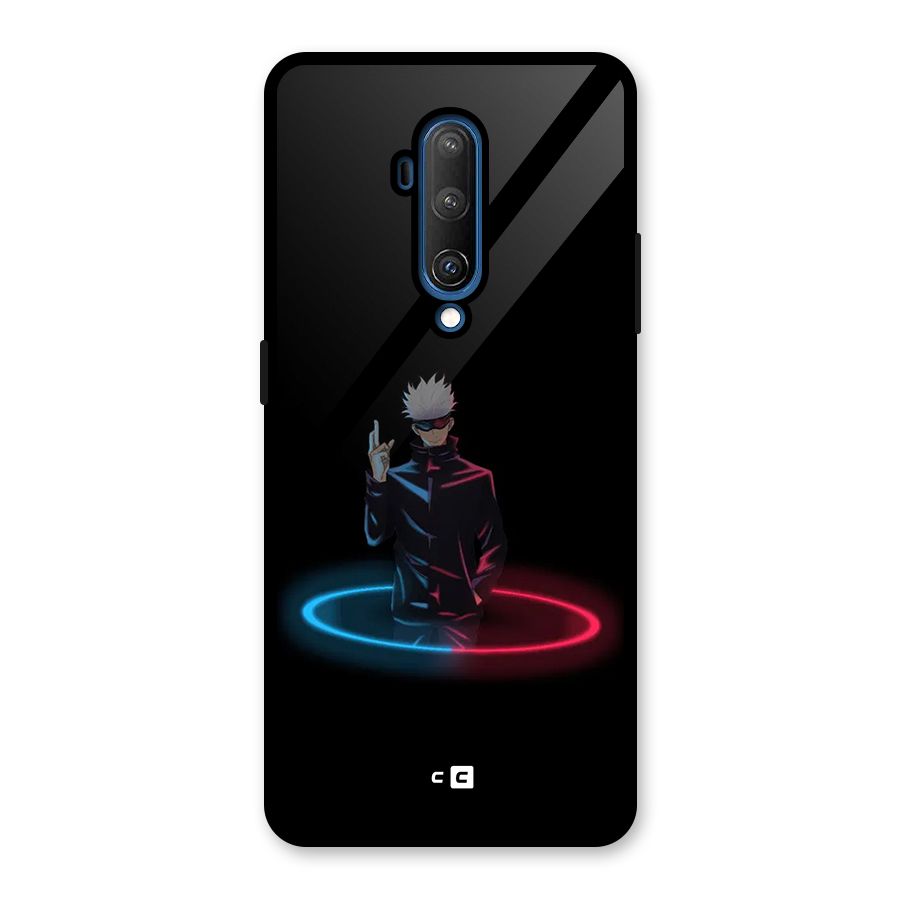 Gojo Sataru Wink Glass Back Case for OnePlus 7T Pro