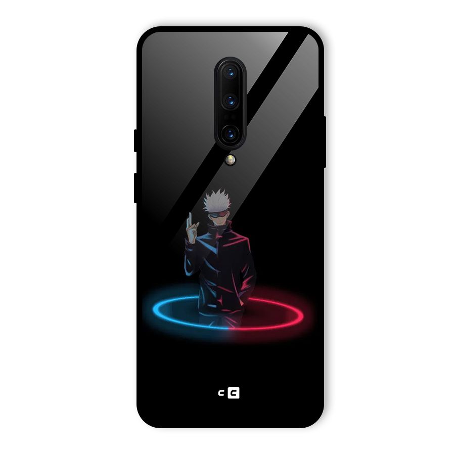 Gojo Sataru Wink Glass Back Case for OnePlus 7 Pro