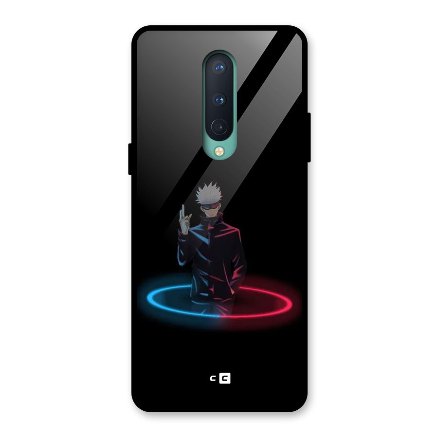 Gojo Sataru Wink Glass Back Case for OnePlus 8