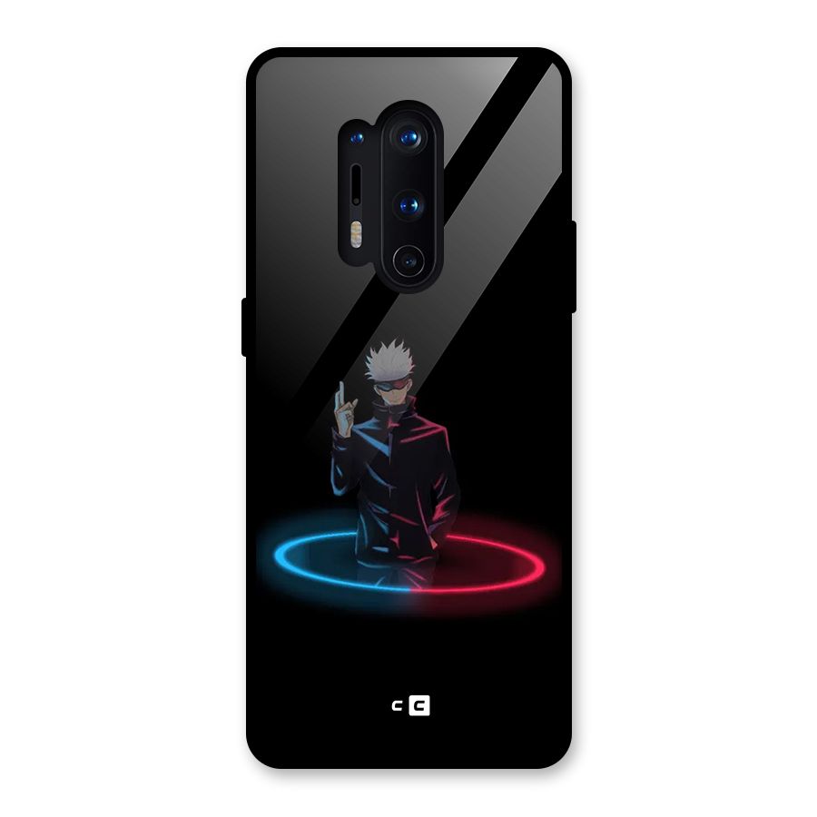 Gojo Sataru Wink Glass Back Case for OnePlus 8 Pro