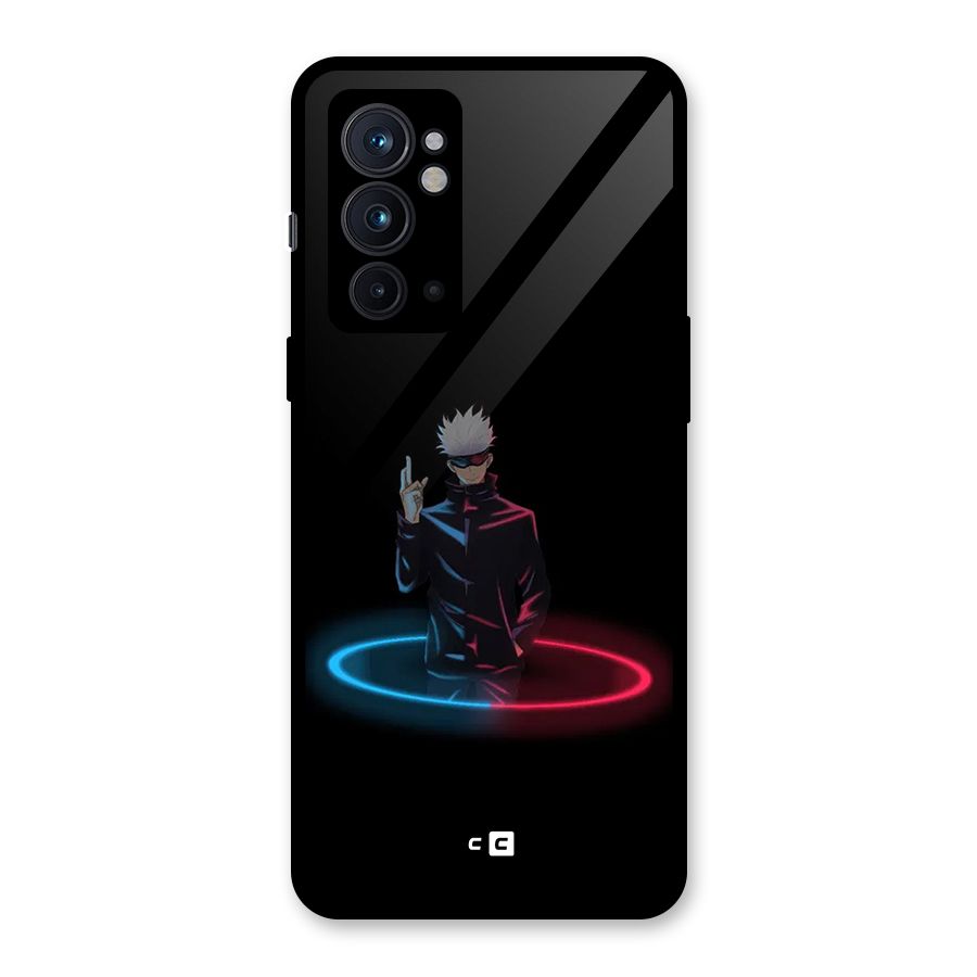 Gojo Sataru Wink Glass Back Case for OnePlus 9RT 5G