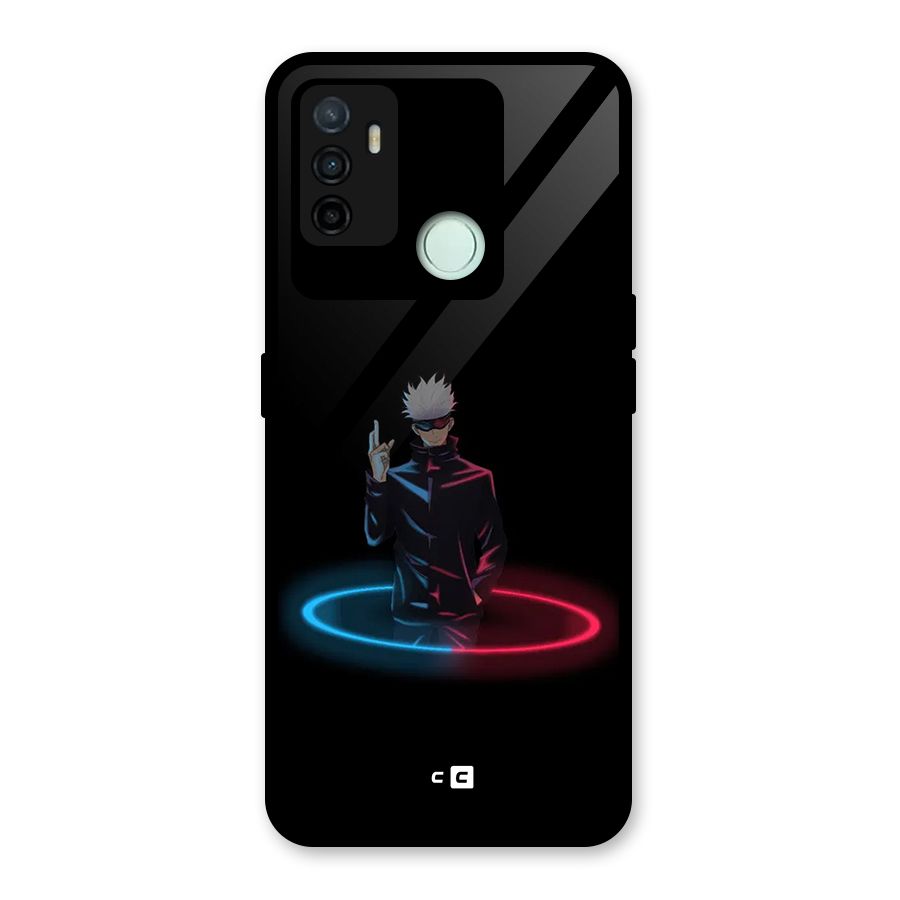 Gojo Sataru Wink Glass Back Case for Oppo A53