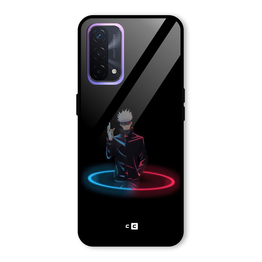 Gojo Sataru Wink Glass Back Case for Oppo A74 5G