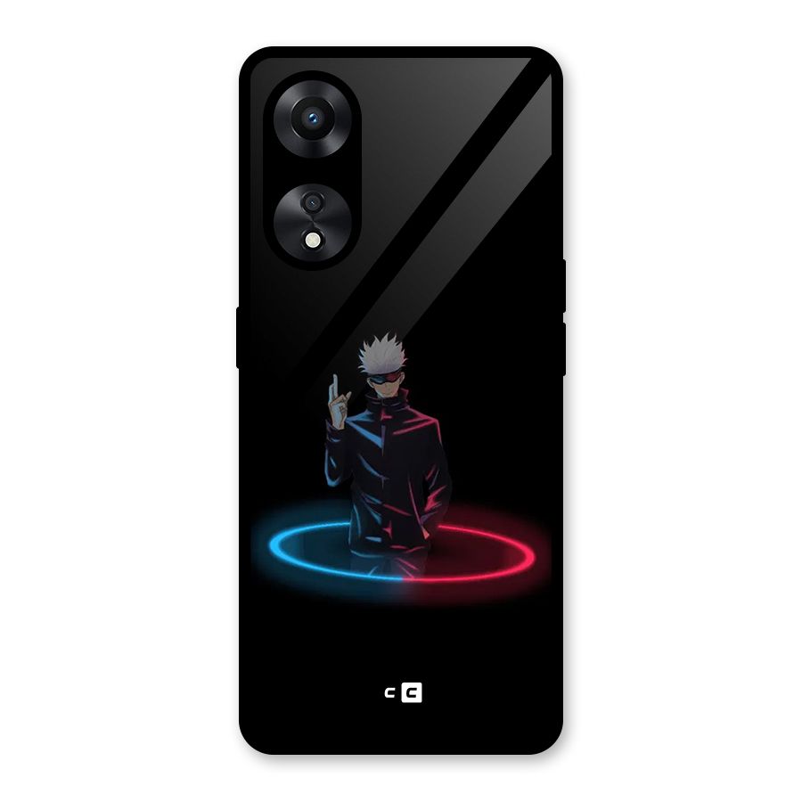 Gojo Sataru Wink Glass Back Case for Oppo A78