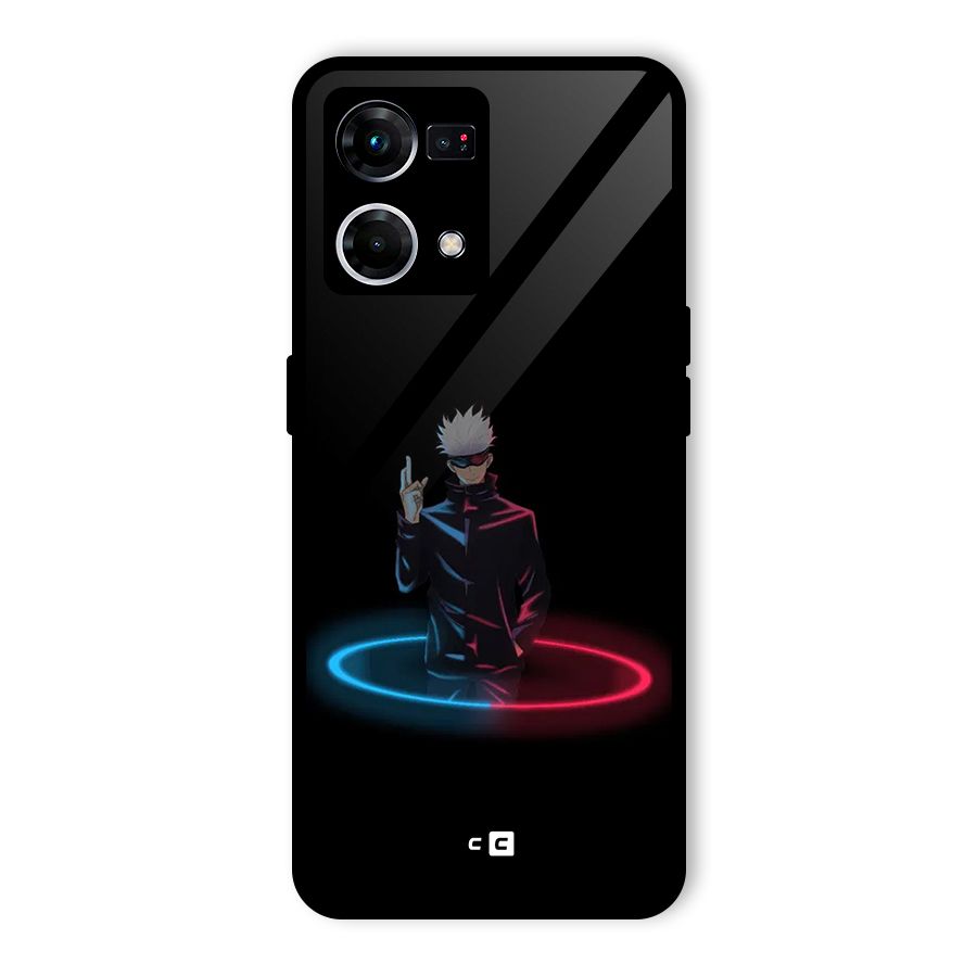 Gojo Sataru Wink Glass Back Case for Oppo F21 Pro 4G