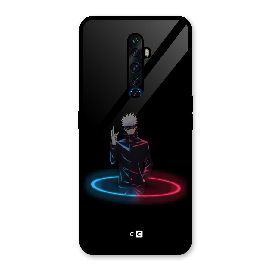 Gojo Sataru Wink Glass Back Case for Oppo Reno2 F