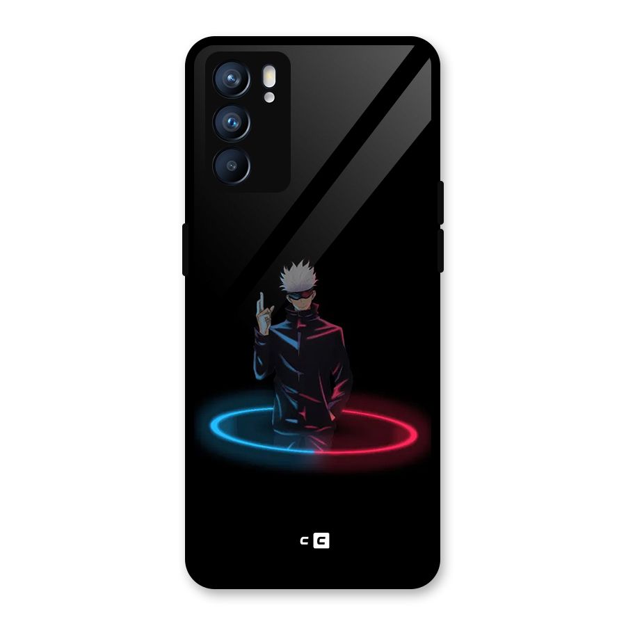 Gojo Sataru Wink Glass Back Case for Oppo Reno6 5G