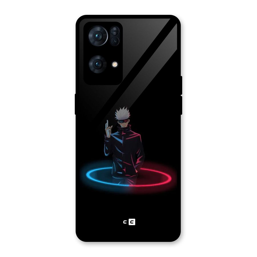Gojo Sataru Wink Glass Back Case for Oppo Reno7 Pro 5G