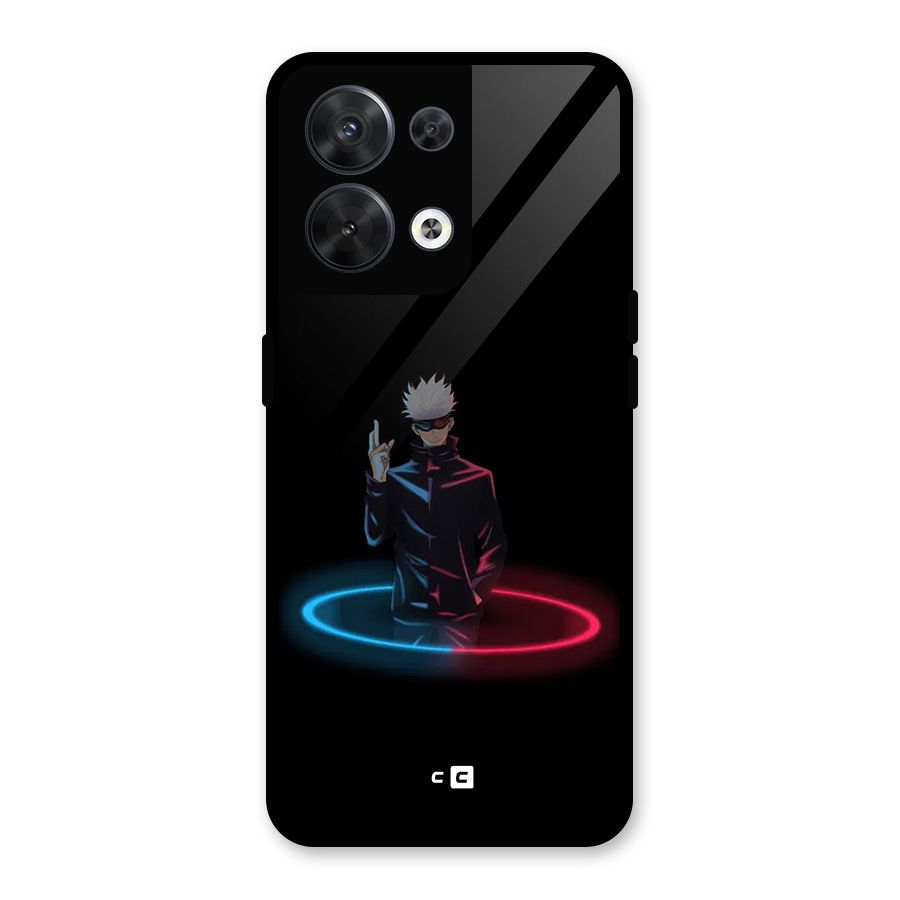 Gojo Sataru Wink Glass Back Case for Oppo Reno8 5G