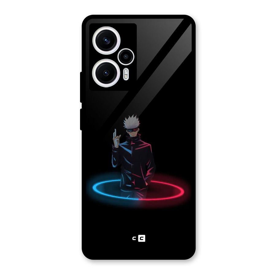 Gojo Sataru Wink Glass Back Case for Poco F5