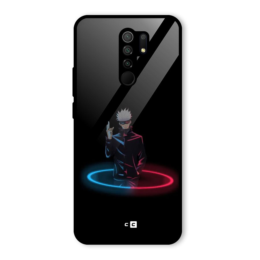 Gojo Sataru Wink Glass Back Case for Poco M2