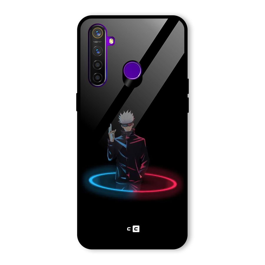 Gojo Sataru Wink Glass Back Case for Realme 5 Pro