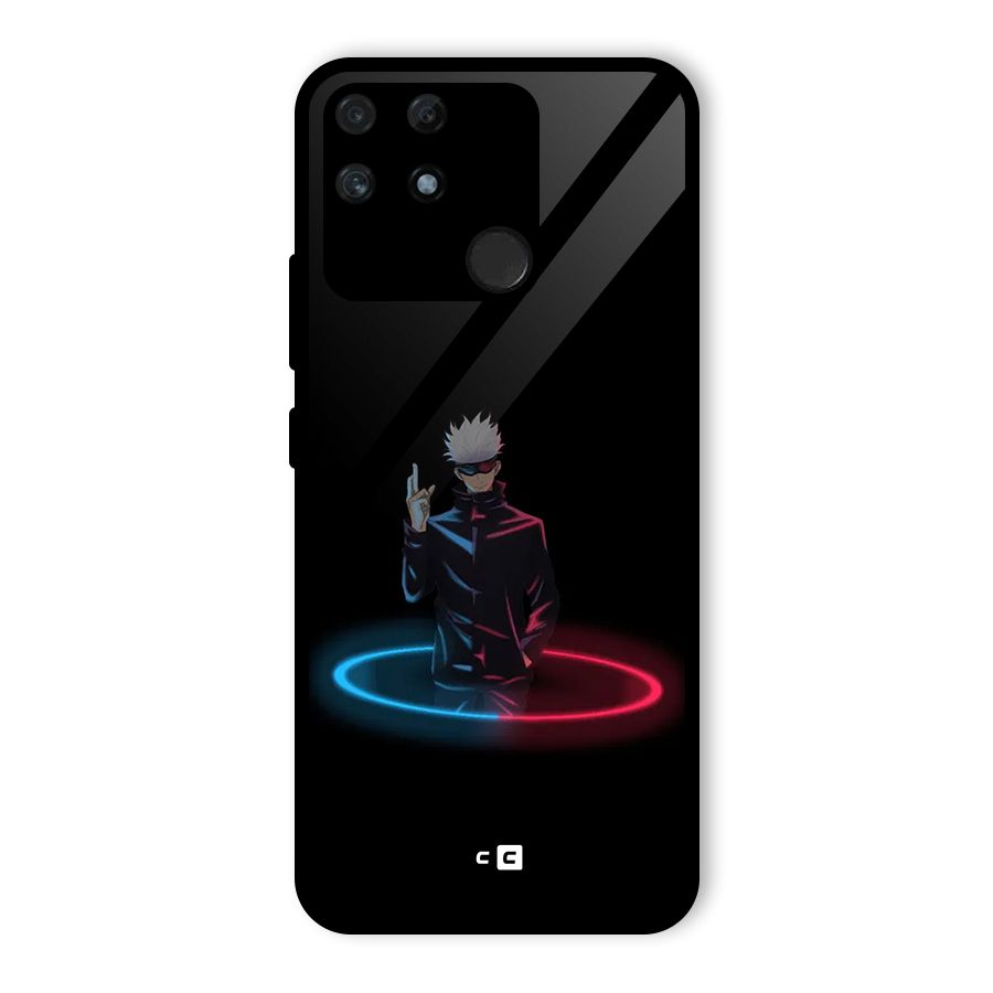 Gojo Sataru Wink Glass Back Case for Realme Narzo 50A