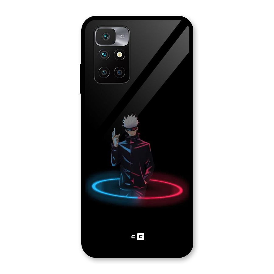 Gojo Sataru Wink Glass Back Case for Redmi 10 Prime