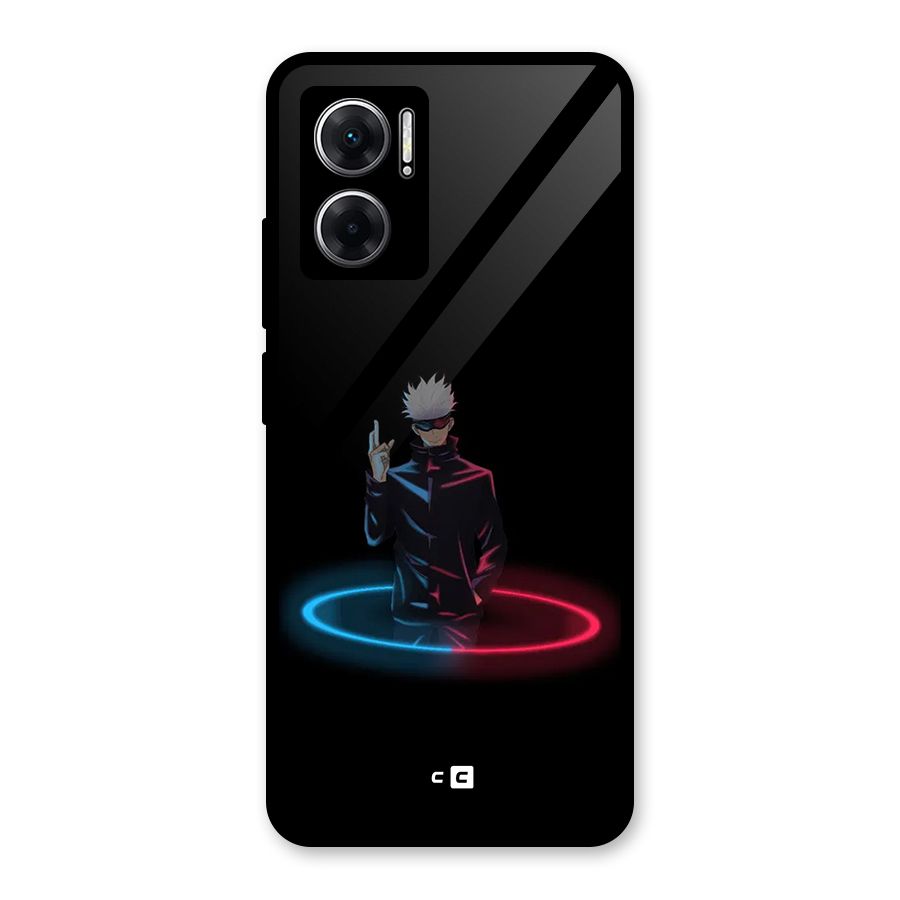 Gojo Sataru Wink Glass Back Case for Redmi 11 Prime 5G