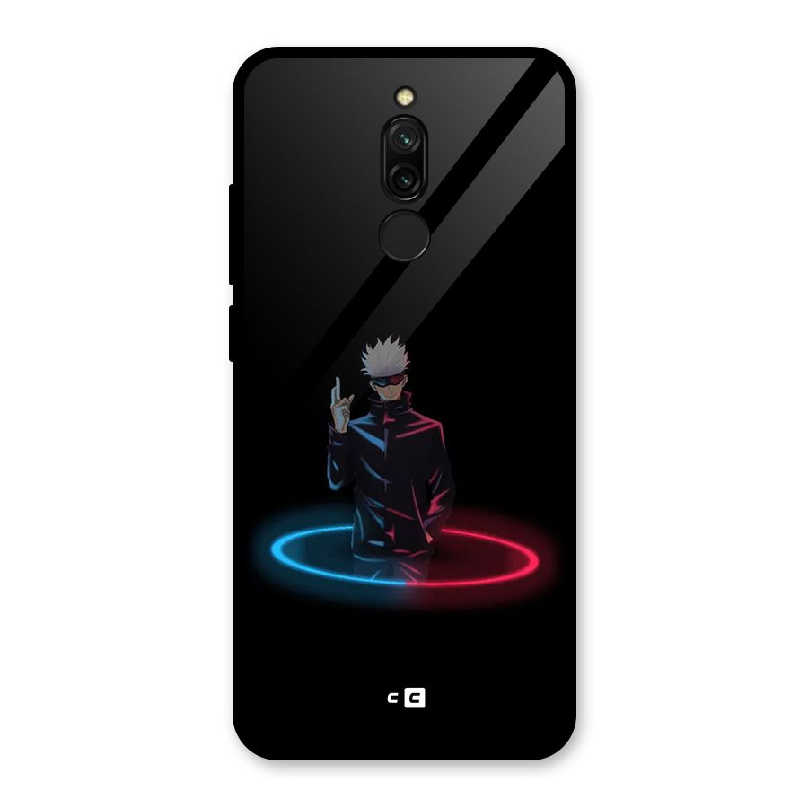 Gojo Sataru Wink Glass Back Case for Redmi 8
