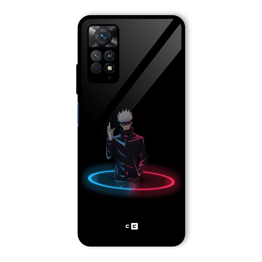 Gojo Sataru Wink Glass Back Case for Redmi Note 11 Pro