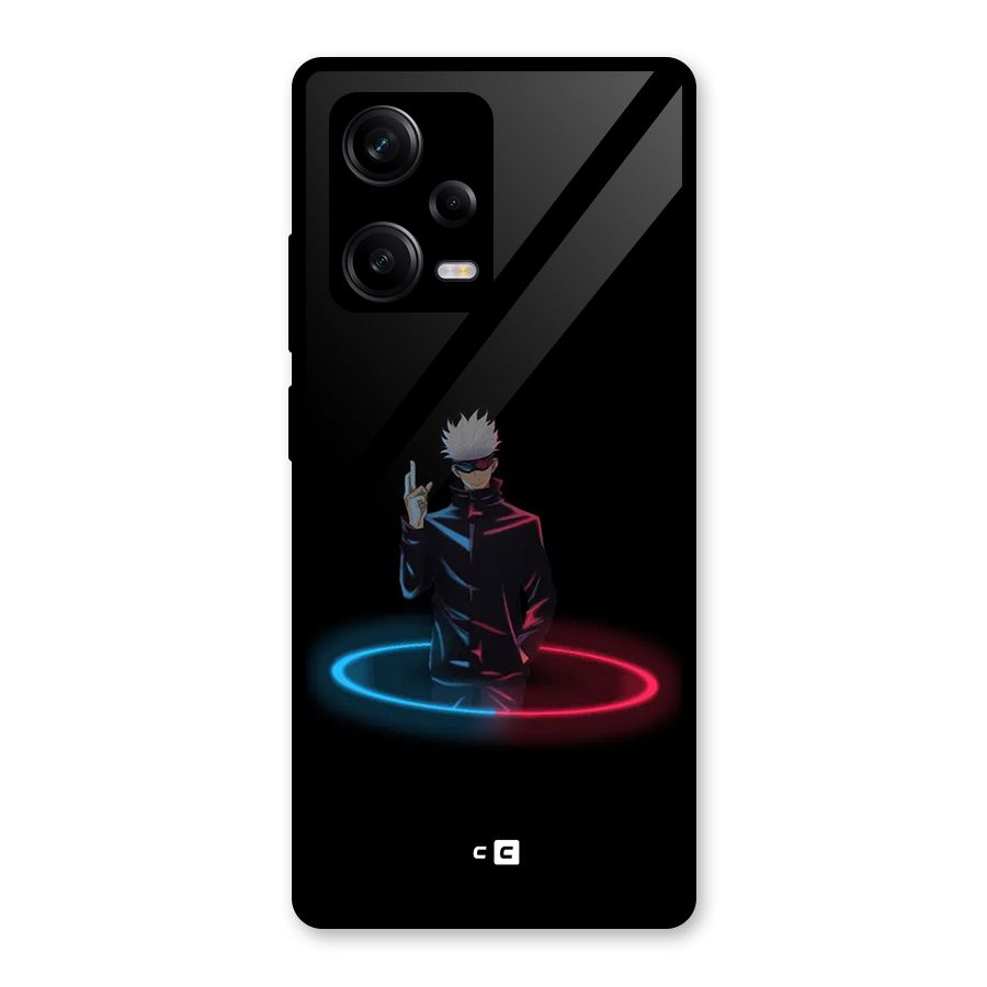 Gojo Sataru Wink Glass Back Case for Redmi Note 12 Pro
