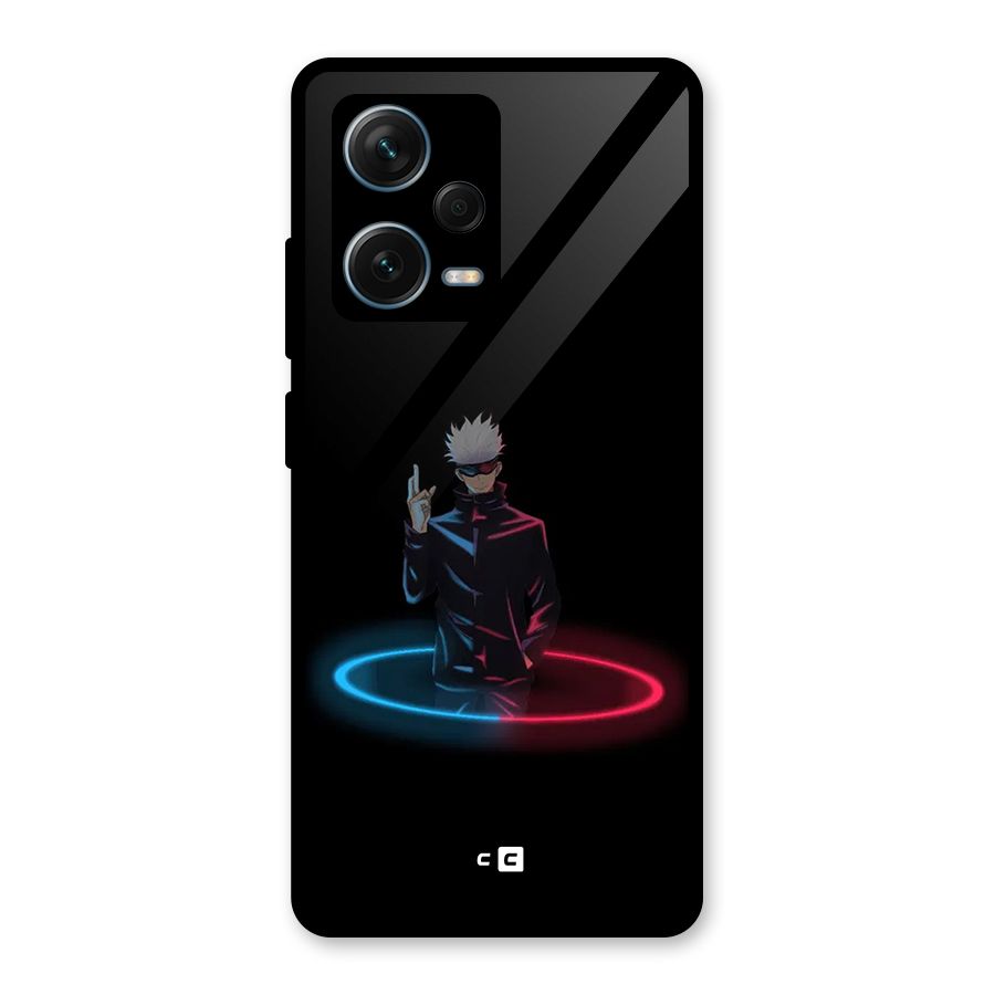Gojo Sataru Wink Glass Back Case for Redmi Note 12 Pro Plus 5G