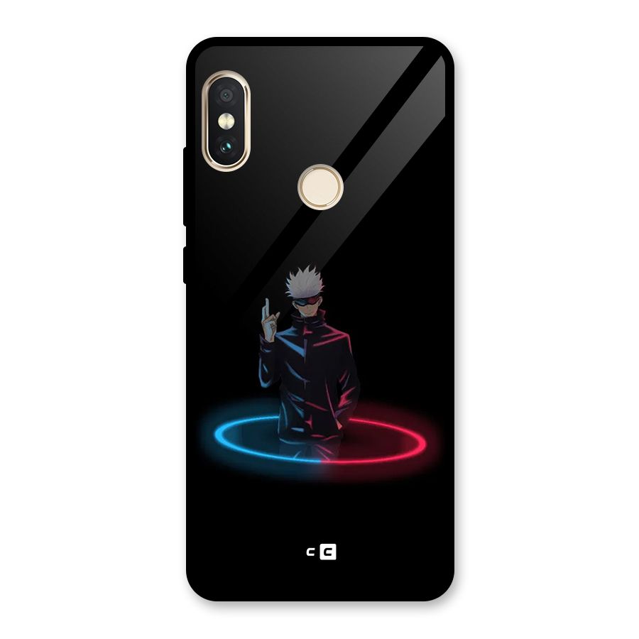 Gojo Sataru Wink Glass Back Case for Redmi Note 5 Pro