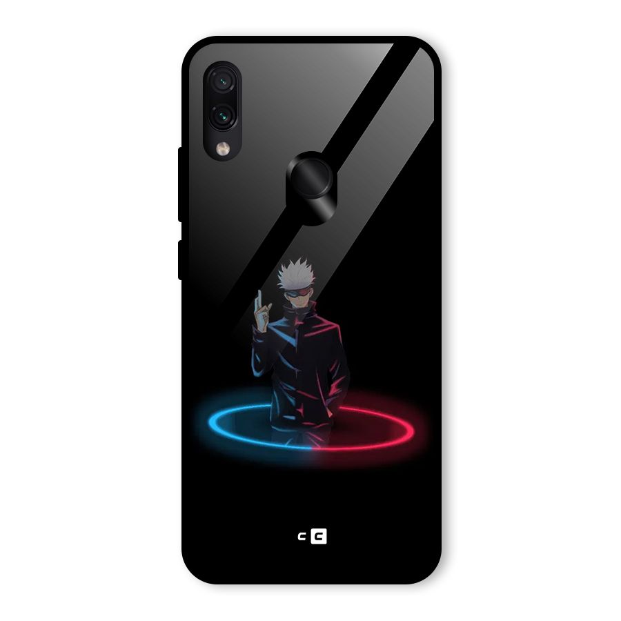 Gojo Sataru Wink Glass Back Case for Redmi Note 7