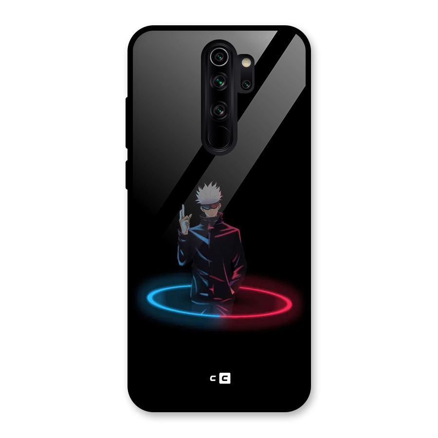 Gojo Sataru Wink Glass Back Case for Redmi Note 8 Pro
