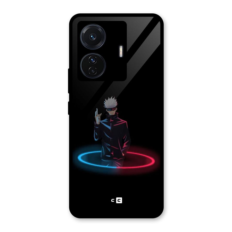 Gojo Sataru Wink Glass Back Case for Vivo T1 Pro